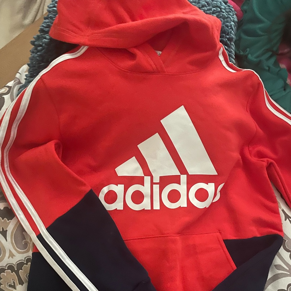 Adidas Hoodie, Size 14/16 youth, Worn 1X